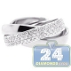 18K White Gold 1.27 ct Diamond Flexible Rolling Bands Ring