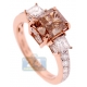 GIA 18K Rose Gold 3.00 ct Fancy Brown Diamond Engagement Ring