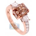 GIA 18K Rose Gold 3.00 ct Fancy Brown Diamond Engagement Ring