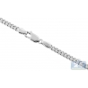 Real 14K White Gold Solid Miami Cuban Link Mens Chain 3.5 mm