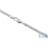 Italian 14K White Gold Solid Miami Cuban Link Mens Chain 5 mm