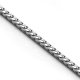 14K White Gold Franco Solid Link Mens Chain 1.4 mm
