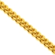 Yellow Sterling Silver Hollow Franco Mens Chain 4 mm