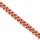 Rose Sterling Silver Hollow Franco Mens Chain 5 mm