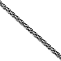 925 Sterling Silver Wheat Solid Link Unisex Chain 1.6 mm