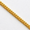 Italian 14K Yellow Gold Hollow Franco Mens Chain 2.1mm