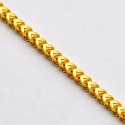 Italian 14K Yellow Gold Solid Franco Mens Chain 1.9 mm