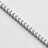 Italian 14K White Gold Solid Franco Mens Chain Necklace 1.9mm