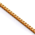 14K Yellow Gold Franco Solid Link Mens Chain 1.4 mm