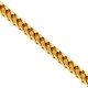 Italian 10K Yellow Gold Solid Franco Unisex Chain 1 mm