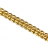 Italian 10K Yellow Gold Hollow Franco Mens Chain 3 mm