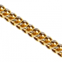10K Yellow Gold Hollow Franco Diamond Cut Mens Chain 2.1 mm