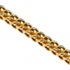10K Yellow Gold Hollow Franco Diamond Cut Mens Chain 2.1 mm