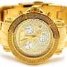 Womens Diamond Gold Watch Joe Rodeo Rio JRO16 1.25 ct Pave Dial