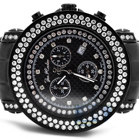 Mens Diamond Carbon Watch Joe Rodeo Junior JJU80 4.75 Carat