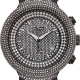 Joe Rodeo Master 6.50 ct Diamond Mens Black Watch JJM70