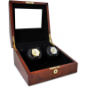 Double Watch Winder Orbita Siena Programmable W13020 Burl Wood