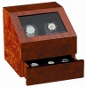 Double Watch Winder Orbita Siena Executive Programmable W13026 Burl