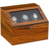 Triple Watch Winder Orbita Siena Executive Rotorwind W13029 Teak