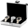 Triple Watch Box Travel Case Orbita Lugano W81000 in Aluminum