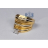 14K Yellow Gold 0.48 ct Diamond His Hers 3 Bridal Rings Set