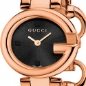 Gucci Guccissima Rose Gold PVD Bangle Womens Watch YA134509