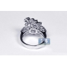18K White Gold 1.16 ct Diamond Womens Bypass Ring