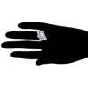 18K White Gold 1.16 ct Diamond Womens Bypass Ring