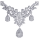 18K White Gold 15.53 ct Diamond Womens Necklace 18 Inches