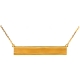 18K Yellow Gold Engravable ID Womens Necklace 18 Inches