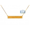 Solid 18K Yellow Gold Engravable ID Name Womens Necklace 18"