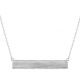 18K White Gold 0.45 ct Diamond Womens ID Necklace 18 Inches
