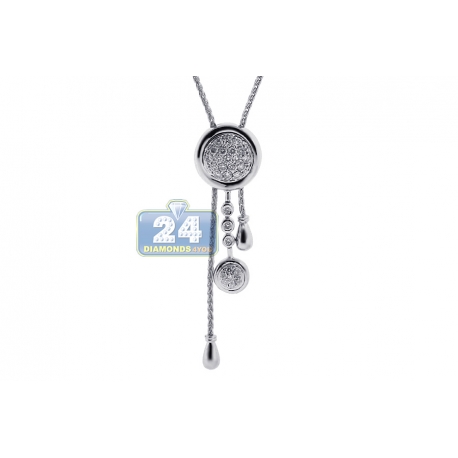 Adjustable Lariat Swirl Pendant Necklace main image 0