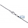 Womens Diamond Adjustable Lariat Necklace 18K White Gold