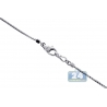 Womens Diamond Heart Adjustable Necklace 18K White Gold 0.60ct