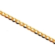 10K Yellow Gold Flat Cuban Solid Link Womens Chain 2.5 mm