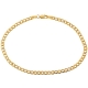 10K Yellow Gold Flat Cuban Link Mens Bracelet 3 mm 8 Inches