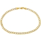 10K Yellow Gold Cuban Diamond Cut Mens Bracelet 3.5 mm 8 Inches