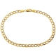 10K Yellow Gold Cuban Diamond Cut Mens Bracelet 4 mm 8 1/4 Inch