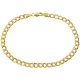 10K Yellow Gold Cuban Diamond Cut Mens Bracelet 5 mm 8 1/2 Inch
