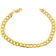 10K Yellow Gold Cuban Diamond Cut Mens Bracelet 7 mm 8.5 Inches
