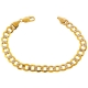 10K Yellow Gold Cuban Diamond Cut Mens Bracelet 9 mm 9 Inches