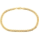 10K Yellow Gold Anchor Link Mens Bracelet 4 mm 8 1/2 Inches