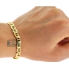 10K Yellow Gold Anchor Link Mens Bracelet 7 mm 8.5 Inches