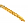 Italian 10K Yellow Gold Franco Hollow Link Mens Chain 2 mm