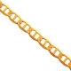 Italian 10K Yellow Gold Solid Mariner Link Mens Chain 5 mm