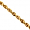 Italian 10K Yellow Gold Solid Rope Mens Chain Necklace 3.5mm