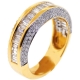 14K Yellow Gold 1.71 ct Baguette Diamond Womens Wedding Ring