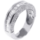 14K White Gold 1.68 ct Baguette Diamond Womens Wedding Ring