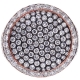 14K Rose Gold 6.34 ct Diamond Round Signet Mens Ring